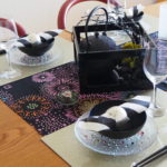 2020年8月の料理教室のテーブルコーディネイト