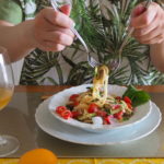 レモン香る♪ごまソースで冷製パスタの画像