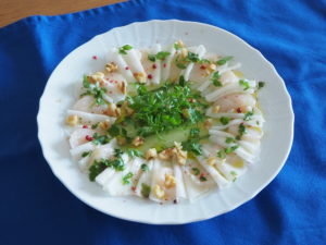 カブとホタテのカルパッチョの画像