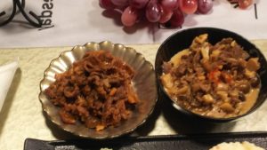 きのこと牛肉のしぐれ煮（ビーフストロガノフ・トマト煮）の画像