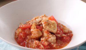 クスクス入り比内地鶏にモロッコ煮込みの画像