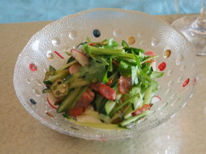 アーモンドミルク寒天でサラダの画像