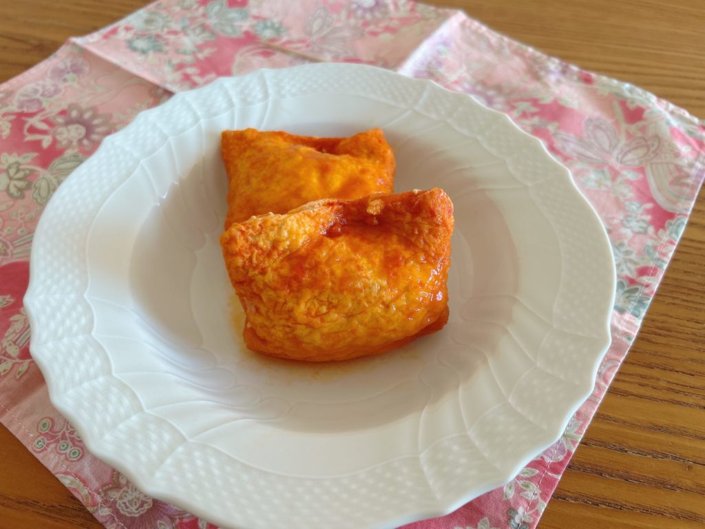 豆腐とひき肉のトマト巾着