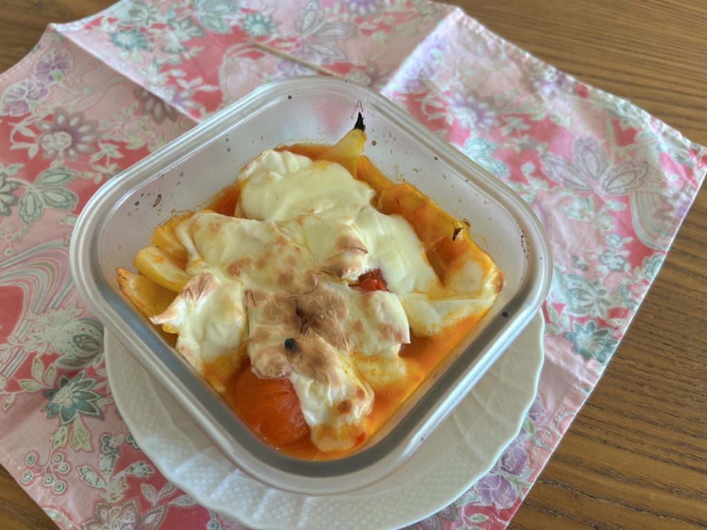 白菜のチーズトマト煮